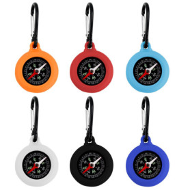 Ziyonix 6 Pièces Boussole Enfant, Multifonction Mousqueton Mini Mousqueton Boussole Survie pour Sports de Plein air Navigation C