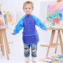 Blouse Peinture Enfant 2Pcs, Tabliers de Peinture pour Enfants 5-8 Ans Imperméables Blouse peinture avec Longues Manches et 3 Po