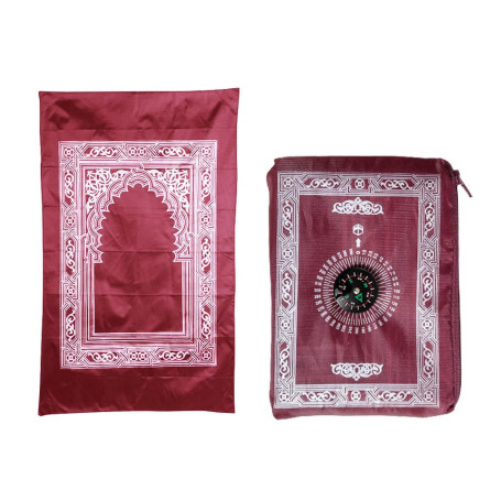Abiyou 1 Piece Tapis de Prière,Tapis de Prière Musulman,Tapis de Prière de Voyage Islamique,Tapis de Priere de Poche,Voyage Priè