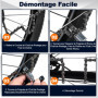 Gicctyble Derive Chaine Velo - Kit Reparation Velo avec Derive Chaine, Pince de Maillon, Chaine Gauge, Attache Rapide Chaine Vel