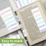 420 Pièce Onglets D'Index, Marque Page Adhesives, Feuilles Notes Autocollantes, Adhésives Marqueurs de Page Inscriptibles, Stick