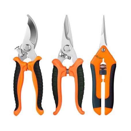 Wixovo Sécateur de Jardin 3 Pièces, Ciseaux Jardinage, Sécateur Gardena, Sécateur Jardin Professionnel pour Branches, Fleurs, Ro