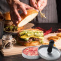 Wixovo Presse à Burger 12cm, Presse a Steak Haché, Moule Steak Haché, Presse à Hamburger en Acier Inoxydable pour Cuisine et BBQ