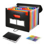 ORAGKE Trieur 13 Compartiments A4, Trieur Document à Soufflets A4, Range Document Bureau, Rangement Papier Administratif, Classe