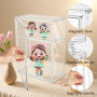 Vitrine Acrylique - Vitrine Figurine - Vitrine Murale - 36x27x14cm Vitrine pour Collection, Porte Magnétique, Antipoussière, pou