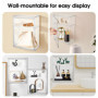 Vitrine Acrylique - Vitrine Figurine - Vitrine Murale - 36x27x14cm Vitrine pour Collection, Porte Magnétique, Antipoussière, pou