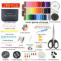 INSCRAFT Kit Couture Complet avec 200 Nécessaire Couture, 41 Bobines de Fil XL, Aiguilles à Coudre, Trousse de Couture Adaptée p
