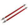 CENPEK Lot de 2 barres de fixation réglables pour pare-chocs avant Compatible avec la plupart des véhicules Rouge