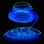 Balabaxer El Wire Bande lumineuse LED pour intérieur de voiture Bleu 3 m Fil néon 12 V avec protection fusible pour décoration i