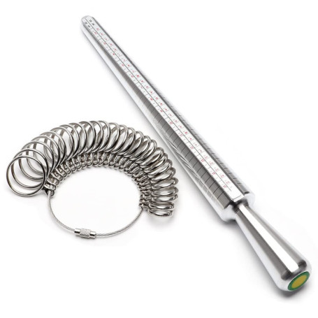 Bague Mandrin，Anneau Taille Mandrin Bâton，pour Jauge de Doigt avec Mandrin à Bague A-Z.