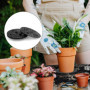EASYKEENECOM 4 Pcs élévateurs Pot Fleurs Maille Pad - Tapis Ronde De Drainage en Plastique pour Intérieur Terrasse Bonsai Extéri