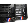 RZG Lot de 2 Supports de Plaque d'immatriculation en Fibre de Carbone véritable Noir France