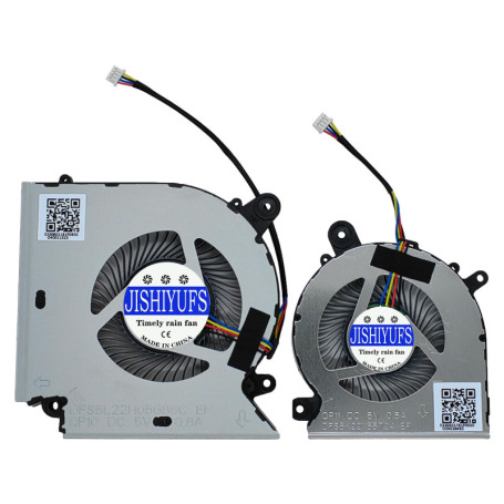 JISHIYUFS Nouveau CPU+GPU Ventilateur de Refroidissement pour MSI Katana GF76 Pulse GL76 MS-17L1 GF66 11UC Pulse GL66 11UEK MS-1