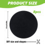 8 Pièces Filtres Compost Ronds, Filtres à Charbon Actif Filtre Anti-Odeur pour Poubelles à Compost Ronds, Convient aux Poubelles