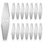 15 Pièces Lames De Rechange Pour Tondeuse à Gazon, Lame Coupe Bordure, Lames Coupe Herbe, Lames de Rechange pour Coupe Bordure A