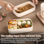 WANDGU Bento Boîte à déjeuner pour adultes : 1400 ml, empilable, à 2 étages, avec compartiments, boîte à bento pour enfants, ant