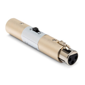 Hosa GMS-274 Interrupteur d'alimentation XLR3F vers XLR3H pour Microphone