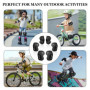 Horuili® Genouillères pour Enfants, 6 en 1 Inliner Protektoren Set Enfants Equipement de Protection, genouillères réglables coud