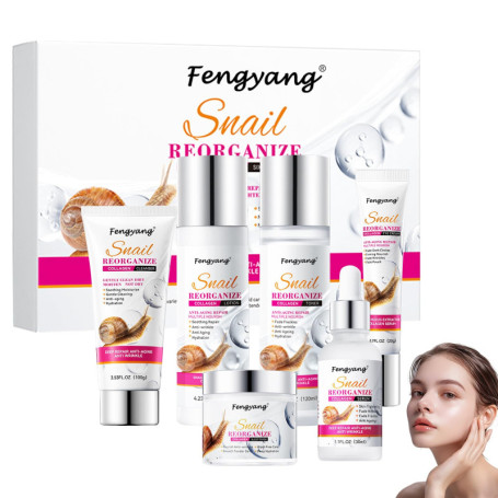 Fengyang® Coffret De Soins Pour Escargots, Ensemble De Soins De La Peau, Set De Soins A Base De Mucine D'escargot, Convient A To
