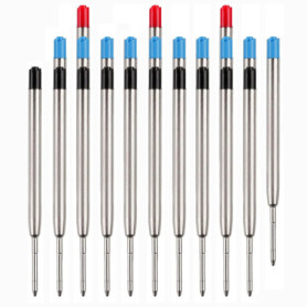 Recharges de Stylo Bille Multifonction,23 PCS Stylo à Bille Métalliques,Pour Bureau,École,Voyage ou Cadeau Professionnel(10 Noir