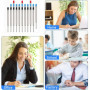 Recharges de Stylo Bille Multifonction,23 PCS Stylo à Bille Métalliques,Pour Bureau,École,Voyage ou Cadeau Professionnel(10 Noir