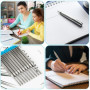 Recharges de Stylo Bille Multifonction,23 PCS Stylo à Bille Métalliques,Pour Bureau,École,Voyage ou Cadeau Professionnel(10 Noir