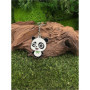 Zwenjuan Porte-Clés Panda,2 Pièces Porte-clés en métal,Cadeau Panda,Porte-clés Animaux Panda Bear Porte-clés Pendentif en métal,