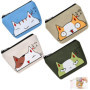Zwenjuan Porte Monnaie,4 pièces Coin Purse Petite Pièce de Monnaie Enfant Portable Sac à Monnaie avec Fermeture Eclair,Mini Bour