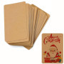 Cartes en Papier Kraft,50 Pièces 10x15 cm Cartes Postales Vierges en Papier kraft,Carte en Papier dur à étiquette DIY,pour Carte