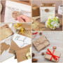 Cartes en Papier Kraft,50 Pièces 10x15 cm Cartes Postales Vierges en Papier kraft,Carte en Papier dur à étiquette DIY,pour Carte