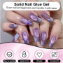 2 * 15 ML Solide Gel de Colle, gel nail art, Longue Durée Facile à Utiliser Gel de Colle à Ongles, Ongles pour Décoration Adhési