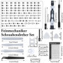 Kit de tournevis de précision 122 en 1 - Mini kit d'outils de précision - Pour téléphone portable, ordinateur, ordinateur portab