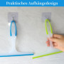 Lot de 3 raclettes de cabine de douche avec 3 crochets adhésifs - Raclette de douche avec crochet mural - Raclette de douche - L