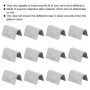 KIMISS12 pièces Vent Déflecteur Clips De Voiture Vent Pluie Déflecteur Canal En Acier Inoxydable Fixation Clips De Retenue Fit p