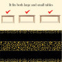 TAFACE Nappe en Or Noir 2pcs 137cm * 274cm, Nappe décorative à Motif de Points, épaissie imperméable et résistante à l'huile, dé