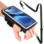 Poraceous Brassard de Sports Téléphones Portables, Brassard de Course avec Poche Écouteur, Résistant à Leau pour Tous Les Smartp
