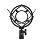 QWORK® Shock Mount Micro en Metal, Pied de Micro Shock Mount Anti-Vibration pour Microphone à Condensateur avec Diamètre de 45 m