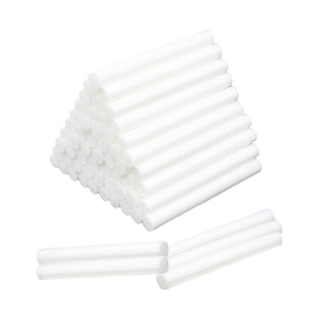 60 pièces Cotons-tiges pour humidificateur, mèches en Coton absorbantes, Accessoires pour humidificateur, tiges de Filtre pour h