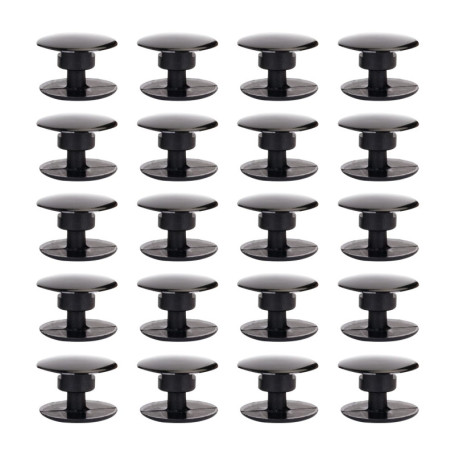 20 boucles de fixation de chaussures, accessoires de chaussures, lacets firmware, boucles de bord de chaussure fixes, boucles dé