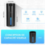 Gaethra Distributeur Savon Automatique, 420ml Distributeur Savon Mural, Distributeur Liquide Vaisselle avec Capteur Infrarouge, 