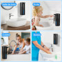 Gaethra Distributeur Savon Automatique, 420ml Distributeur Savon Mural, Distributeur Liquide Vaisselle avec Capteur Infrarouge, 