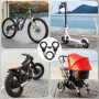 Gaethra Antivol Trotinette Electrique, 1.2m Antivol Velo, Câble Antivol à Clef avec Menotte, Cadenas Trottinette Électrique pour