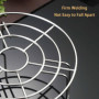 Grille Ronde en Acier Inoxydable - Support Polyvalent pour Cuisson à la Vapeur, Refroidissement & Friture, Accessoire de Cuisine