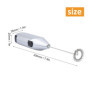 Mousseur à Lait Electrique Mélangeur à Mousse en Acier Inoxydable Anti-adhésive pour Briser les Oeufs sur Batterie emulsionneur 