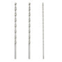Lot de 2 forets hélicoïdaux à bois de 200 mm x 6 mm et 1 foret hélicoïdal HSS de 200 mm x 4 mm, extra long à tige directe, outil