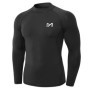 MEETYOO Tee Shirt Compression Homme Manche Longue, Baselayer Maillot Running Vetement Fitness pour Sports Jogging Musculation