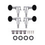 2L2R Ukulele Tuning Pegs Alliage de Zinc Précisément Ukulele Verrouillage Tuners Mécaniques pour Ukulele String Tuning