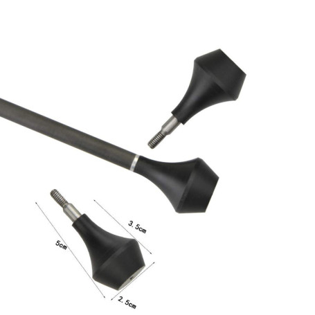 ZSHJGJR 10pcs Point de la flèche de Sécurité Pratique Émousser Boradheads de Chasse Tir à l'arc Têtes de Flèche en Nylon pour Ci