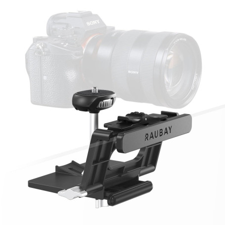 RAUBAY Support de caméra pour moniteur, pince de webcam suspendue avec vis de 6,35 mm, support supérieur de moniteur MILC pour d