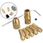 Petit mandrin de foret électrique mandrin de micro-foret hélicoïdal ensemble arbre de moteur avec clé Allen 3,17 mm capuchon en 